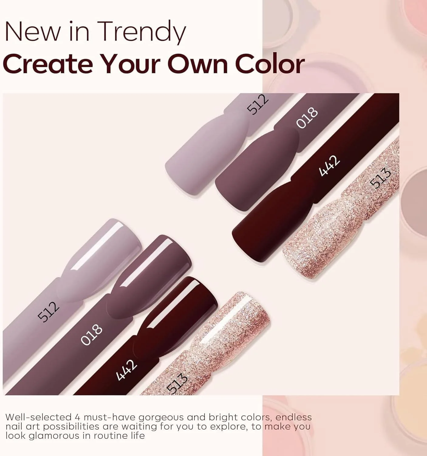 ست آغازین پودر دیپ ناخن Modelones، ۴ رنگ اکلیلی قهوه ای برهنه شیک با ست مایع پودر دیپ بیس تاپ اکتیویتور DIY ست آغازین پودر دیپ ناخن Modelones، ۴ رنگ اکلیلی قهوه ای برهنه شیک با ست مایع پودر دیپ بیس تاپ اکتیویتور DIY