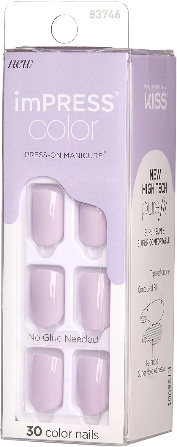 ناخن مصنوعی imPRESS Kiss Color - Picture Purplect، بسته متنوع، بنفش، یاسی ناخن مصنوعی imPRESS Kiss Color - Picture Purplect، بسته متنوع، بنفش، یاسی
