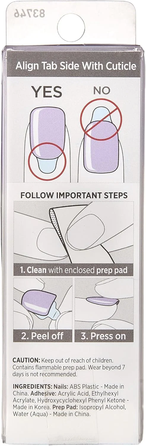 ناخن مصنوعی imPRESS Kiss Color - Picture Purplect، بسته متنوع، بنفش، یاسی ناخن مصنوعی imPRESS Kiss Color - Picture Purplect، بسته متنوع، بنفش، یاسی