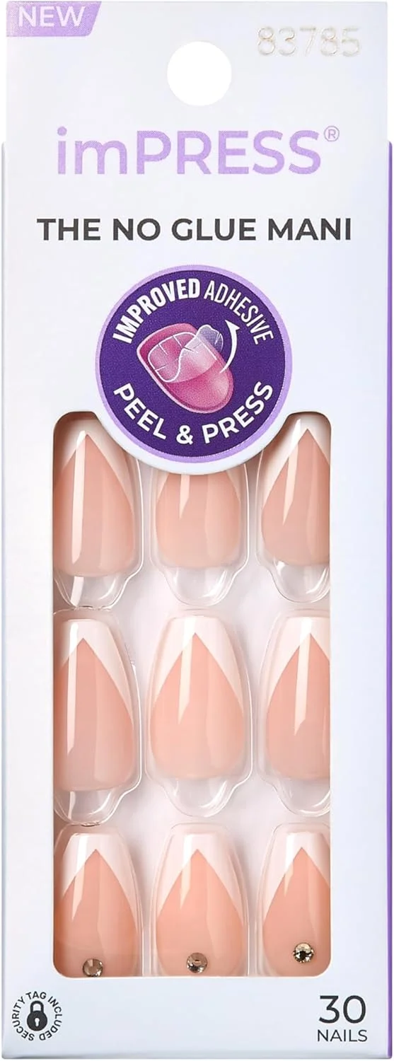 ناخن مصنوعی چسبی ایمپرس - مدل So French (متوسط) - ست ناخن مصنوعی بدون چسب همراه با سوهان کوچک، پد آماده سازی و چوب مانیکور، کیت ناخن اکریلیک ژلی ناخن مصنوعی چسبی ایمپرس - مدل So French (متوسط) - ست ناخن مصنوعی بدون چسب همراه با سوهان کوچک، پد آماده سازی و چوب مانیکور، کیت ناخن اکریلیک ژلی