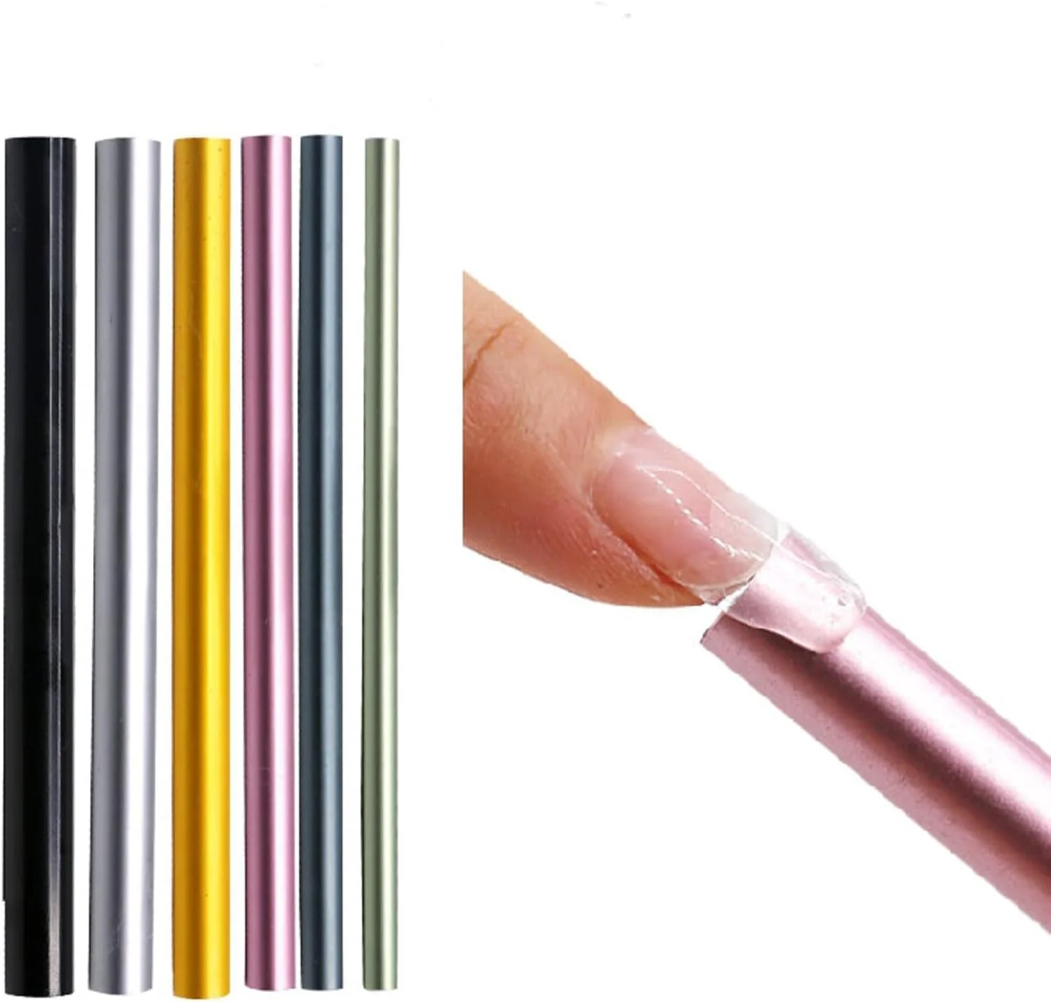 ابزار فرم دهنده ناخن برانسون، شامل 6 عدد اصلاح کننده فرم ناخن، ژل اکستنشن اکریلیک، لوله توخالی آلومینیومی، ابزار گیره ناخن / میله های شکل دهنده منحنی C ابزار فرم دهنده ناخن برانسون، شامل 6 عدد اصلاح کننده فرم ناخن، ژل اکستنشن اکریلیک، لوله توخالی آلومینیومی، ابزار گیره ناخن / میله های شکل دهنده منحنی C