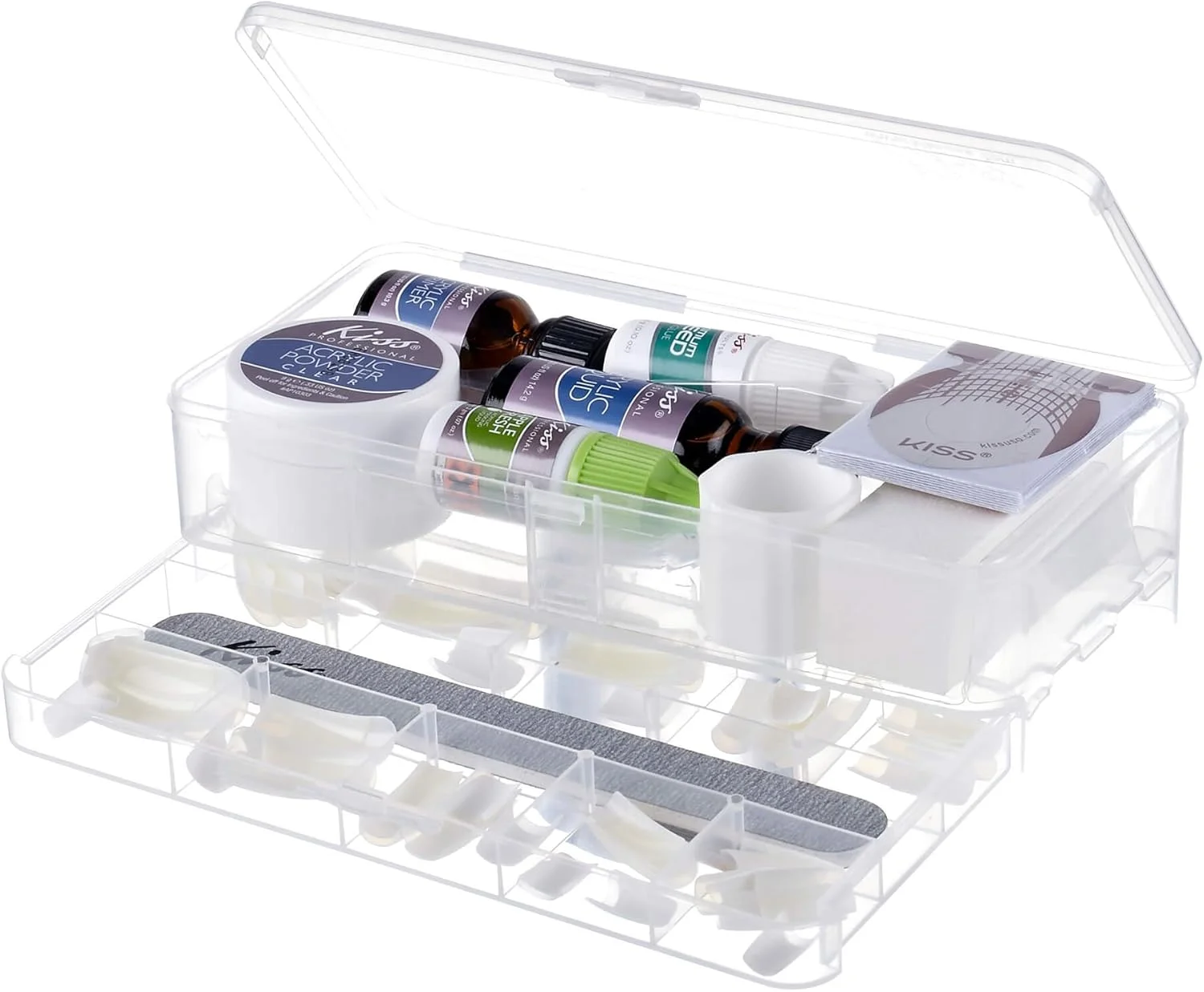 کیت کامل مانیکور ناخن مصنوعی آکریلیک سالنی کیس، شامل مایع آکریلیک، پرایمر آکریلیک، پودر آکریلیک شفاف، چسب ناخن با سرعت فوق العاده، فرمول پوشاننده و 60 عدد ناخن آکریلیک بلند بدون حباب کیت کامل مانیکور ناخن مصنوعی آکریلیک سالنی کیس، شامل مایع آکریلیک، پرایمر آکریلیک، پودر آکریلیک شفاف، چسب ناخن با سرعت فوق العاده، فرمول پوشاننده و 60 عدد ناخن آکریلیک بلند بدون حباب