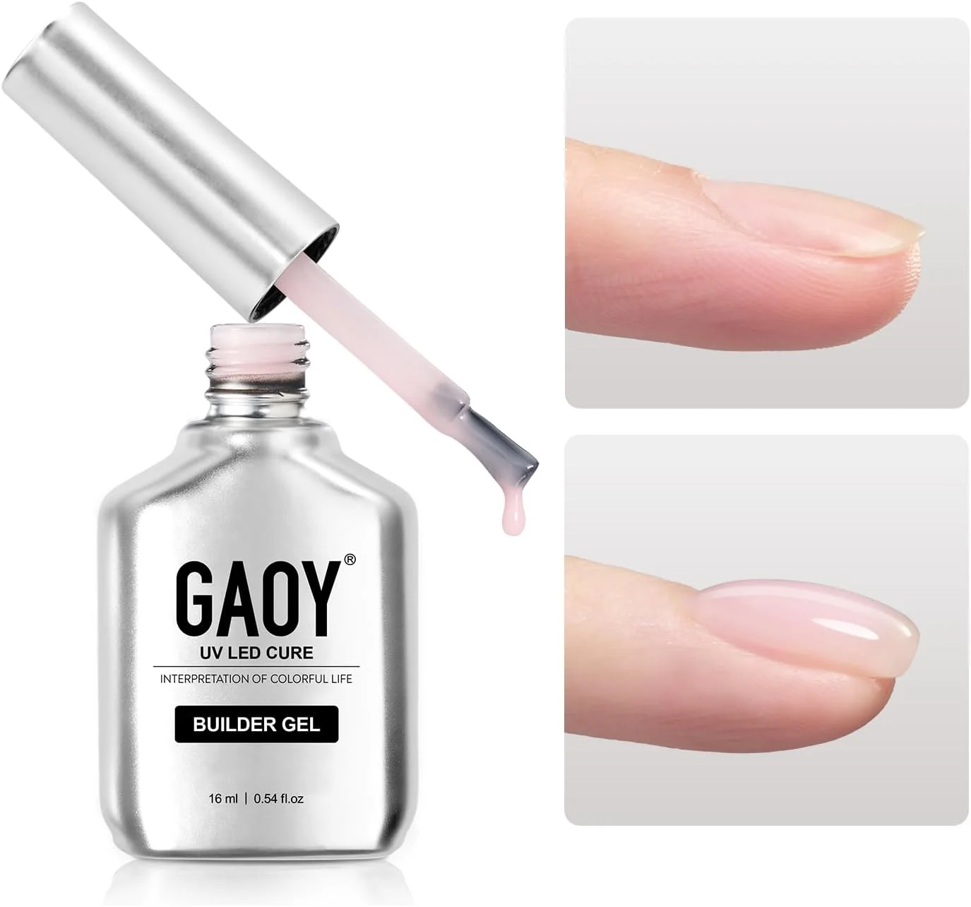 ژل بیلدر ناخن GAOY، تقویت کننده ناخن 16 میلی لیتری در یک بطری، ژل سخت اکستنشن ناخن، ژل UV بادوام و قابل برداشت، 1726 صورتی ملایم، نیاز به بیس کت و تاپ کت ژل بیلدر ناخن GAOY، تقویت کننده ناخن 16 میلی لیتری در یک بطری، ژل سخت اکستنشن ناخن، ژل UV بادوام و قابل برداشت، 1726 صورتی ملایم، نیاز به بیس کت و تاپ کت