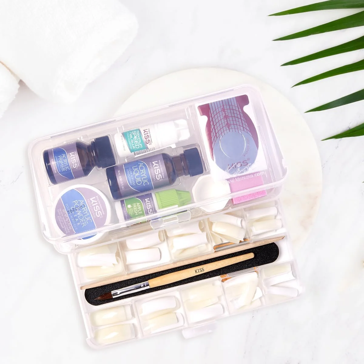 کیت کامل مانیکور ناخن مصنوعی آکریلیک سالنی کیس، شامل مایع آکریلیک، پرایمر آکریلیک، پودر آکریلیک شفاف، چسب ناخن با سرعت فوق العاده، فرمول پوشاننده و 60 عدد ناخن آکریلیک بلند بدون حباب کیت کامل مانیکور ناخن مصنوعی آکریلیک سالنی کیس، شامل مایع آکریلیک، پرایمر آکریلیک، پودر آکریلیک شفاف، چسب ناخن با سرعت فوق العاده، فرمول پوشاننده و 60 عدد ناخن آکریلیک بلند بدون حباب