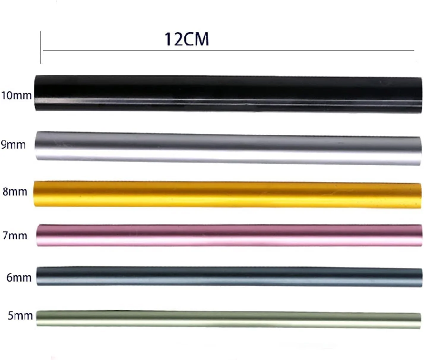 ابزار فرم دهنده ناخن برانسون، شامل 6 عدد اصلاح کننده فرم ناخن، ژل اکستنشن اکریلیک، لوله توخالی آلومینیومی، ابزار گیره ناخن / میله های شکل دهنده منحنی C