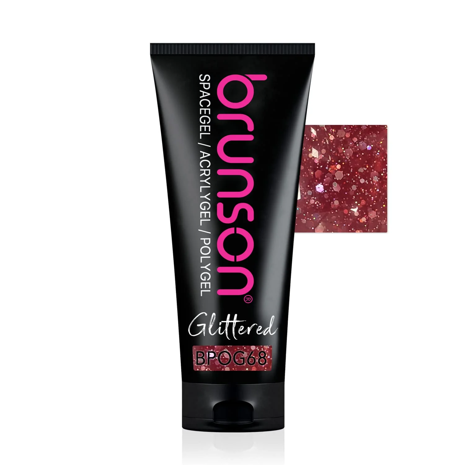 پلی ژل برونسون، چسب کاشت ناخن، اکلیل دار، مناسب برای طراحی ناخن و اکستنشن سریع