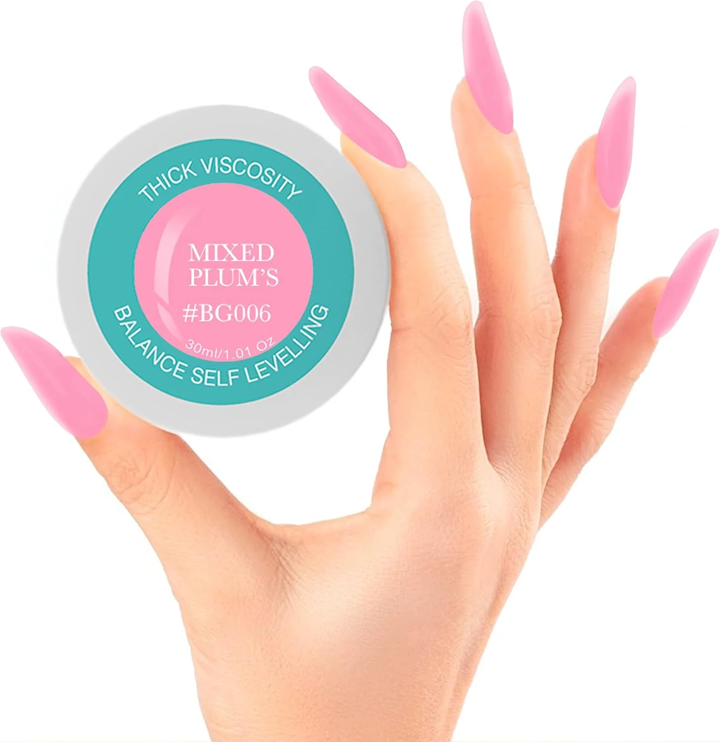 ژل کاشت ناخن، ژل بیلدر UV استتار، ژل تراز کننده متعادل، سیستم ژل کاشت ناخن با نور UV LED، ژل مانیکور رابر، 30 میلی لیتر، مخلوط BG006 آلو