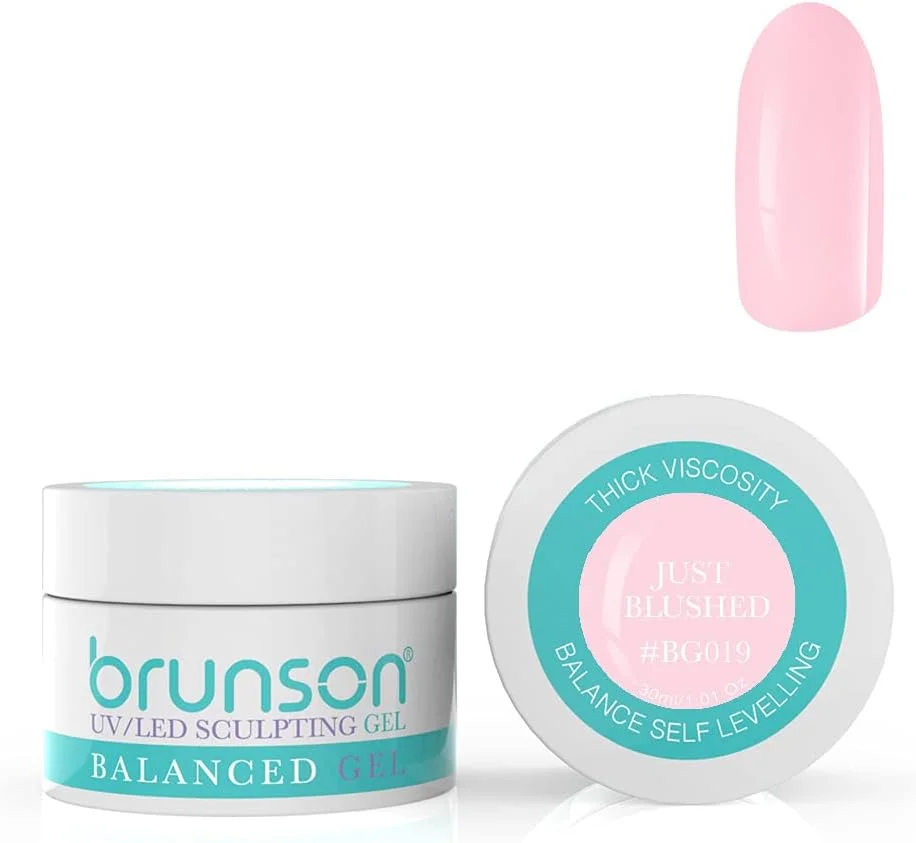 ژل بیلدر ناخن برانسون برای طراحی و کاشت ناخن، ژل بیلدر کاور، ژل یو وی متعادل، مناسب سیستم کاشت ژل ناخن با یو وی و ال ای دی، ژل مانیکور، ژل رابر، 30 میل، رنگ رژگونه ای BG019