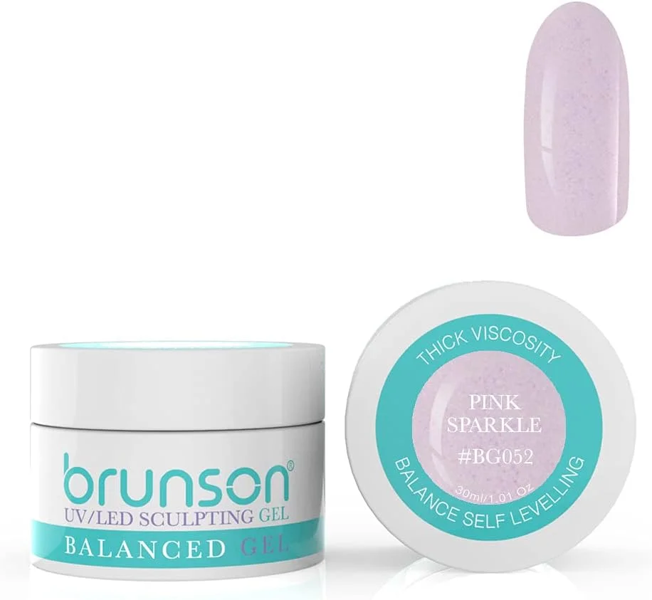 ژل بیلدر ناخن برانسون برای طراحی و کاشت ناخن، ژل بیلدر کاور، ژل یو وی، مناسب طراحی ناخن با سیستم ژل، ژل مانیکور، ژل رابر، 30 میل، صورتی اکلیلی BG052