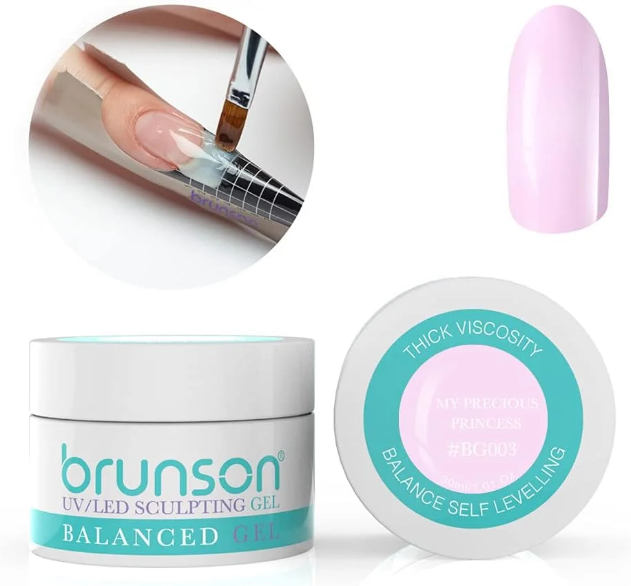 ژل بیلدر ناخن برانسون، ژل بیلدر UV استتار، ژل تراز متعادل، سیستم ژل ناخن UV LED، ژل مانیکور، ژل رابر مای پرشس پرنسس BG003 30ml