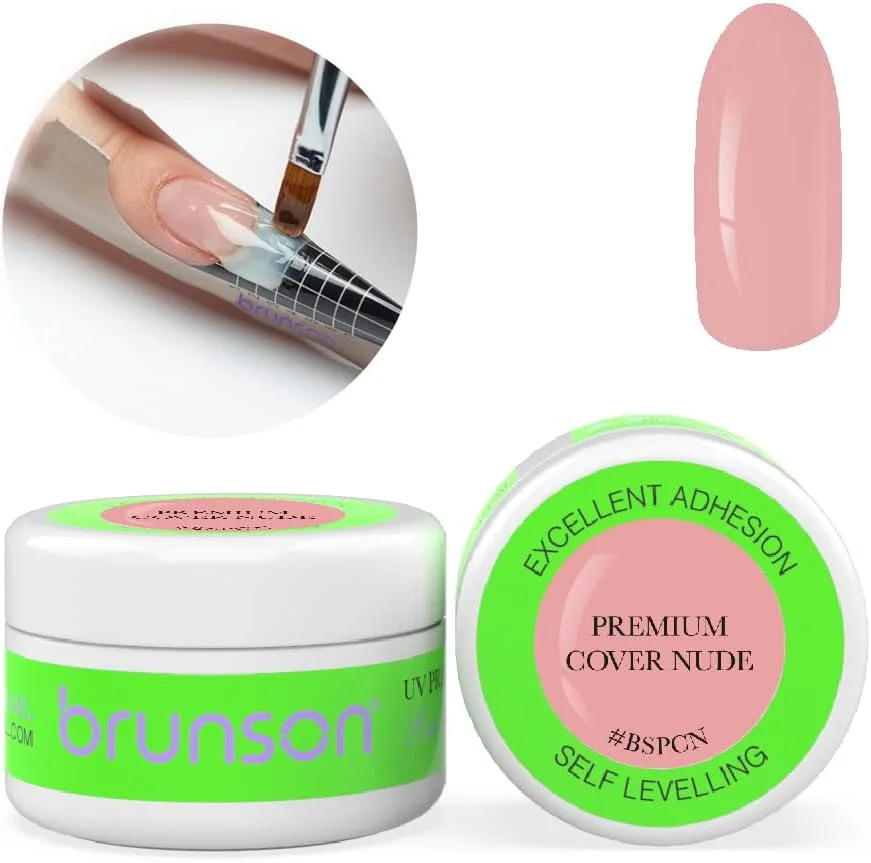 ژل خود تراز کننده ناخن برونسون، ژل اکستنشن ناخن، سیستم ژل مجسمه سازی UV LED، ژل مانیکور، ژل مجسمه سازی UV/LED، ژل بیلدر ناخن 30 میلی لیتر BSPCN