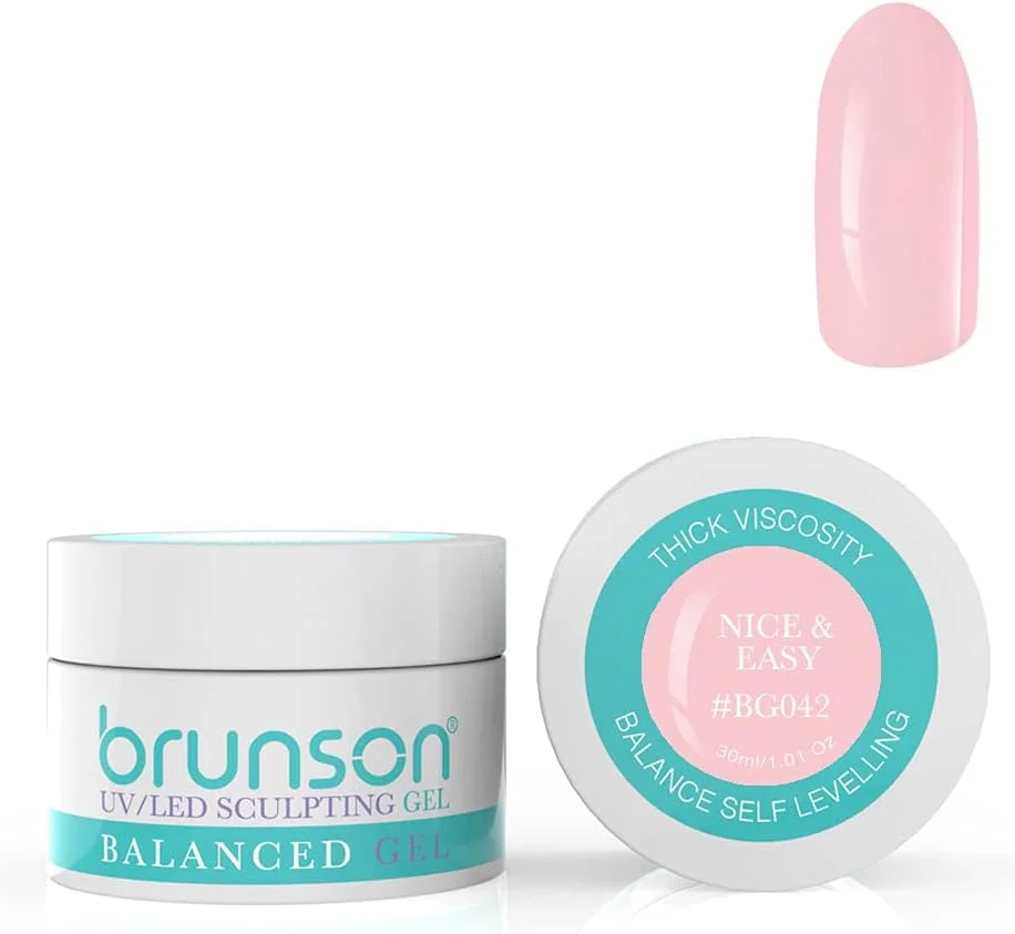 ژل بیلدر اسکالپتینگ ناخن برانسون، ژل UV استتار اسکالپتینگ، ژل تراز متعادل، سیستم ژل UV LED لایت اسکالپتینگ ناخن، ژل مانیکور رابر، 30 میل، زیبا و آسان BG042