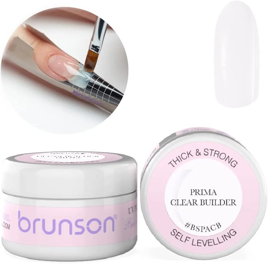 ژل خود تراز کننده ناخن برونسون، ژل اکستنشن ناخن، سیستم ژل مجسمه سازی UV LED، ژل مانیکور، ژل مجسمه سازی UV/LED، ژل سازنده ناخن 30 میلی لیتر BSPACB