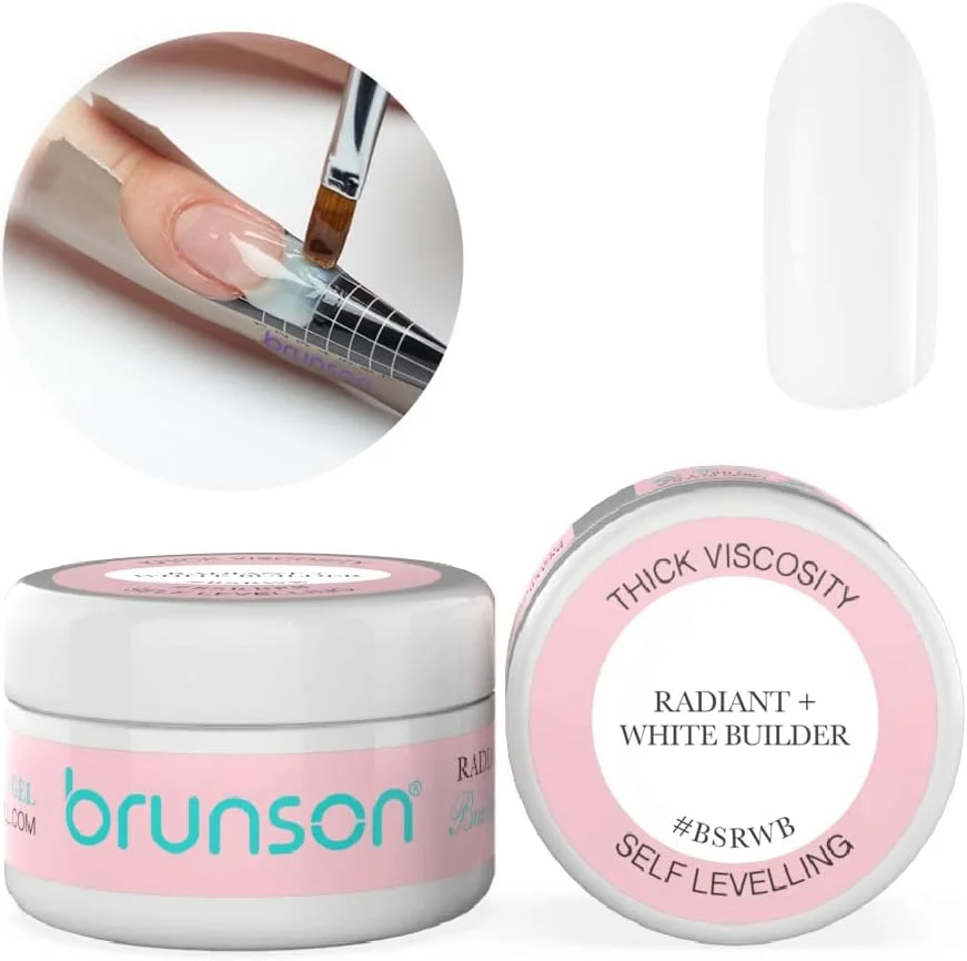 ژل خود تراز کننده ناخن برانسون، ژل طراحی و کاشت ناخن، سیستم طراحی ناخن با UV LED، ژل مانیکور، ژل طراحی ناخن UV/LED، ژل بیلدر ناخن 30 میل BSRWB