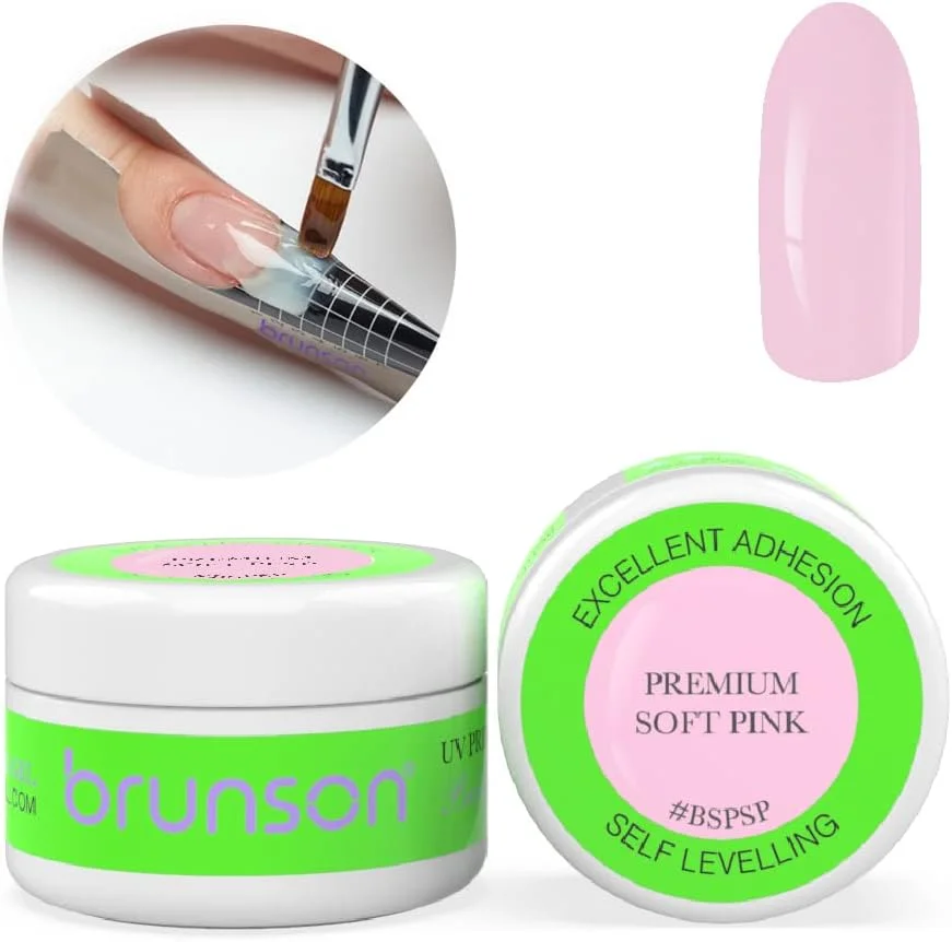 ژل ناخن برونسون خود تراز شونده، ژل مجسمه سازی، اکستنشن ناخن، استتار، سیستم مجسمه سازی UV LED، ژل مانیکور، ژل سازنده ناخن مجسمه سازی UV/LED، 30 میلی لیتر BSPSP