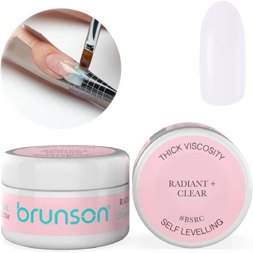 ژل خود تراز کننده ناخن برانسون، ژل اکستنشن ناخن، استتار، سیستم ژل UV LED، ژل مانیکور، ژل UV/LED، ژل سازنده ناخن 30 میلی لیتر BSRBC