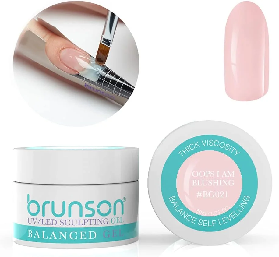 ژل کاشت ناخن برانسون، ژل بیلدر UV استتار، ژل تراز کننده متعادل، سیستم ژل کاشت ناخن UV LED، ژل مانیکور، ژل رابر 30 میلی لیتر - BG021