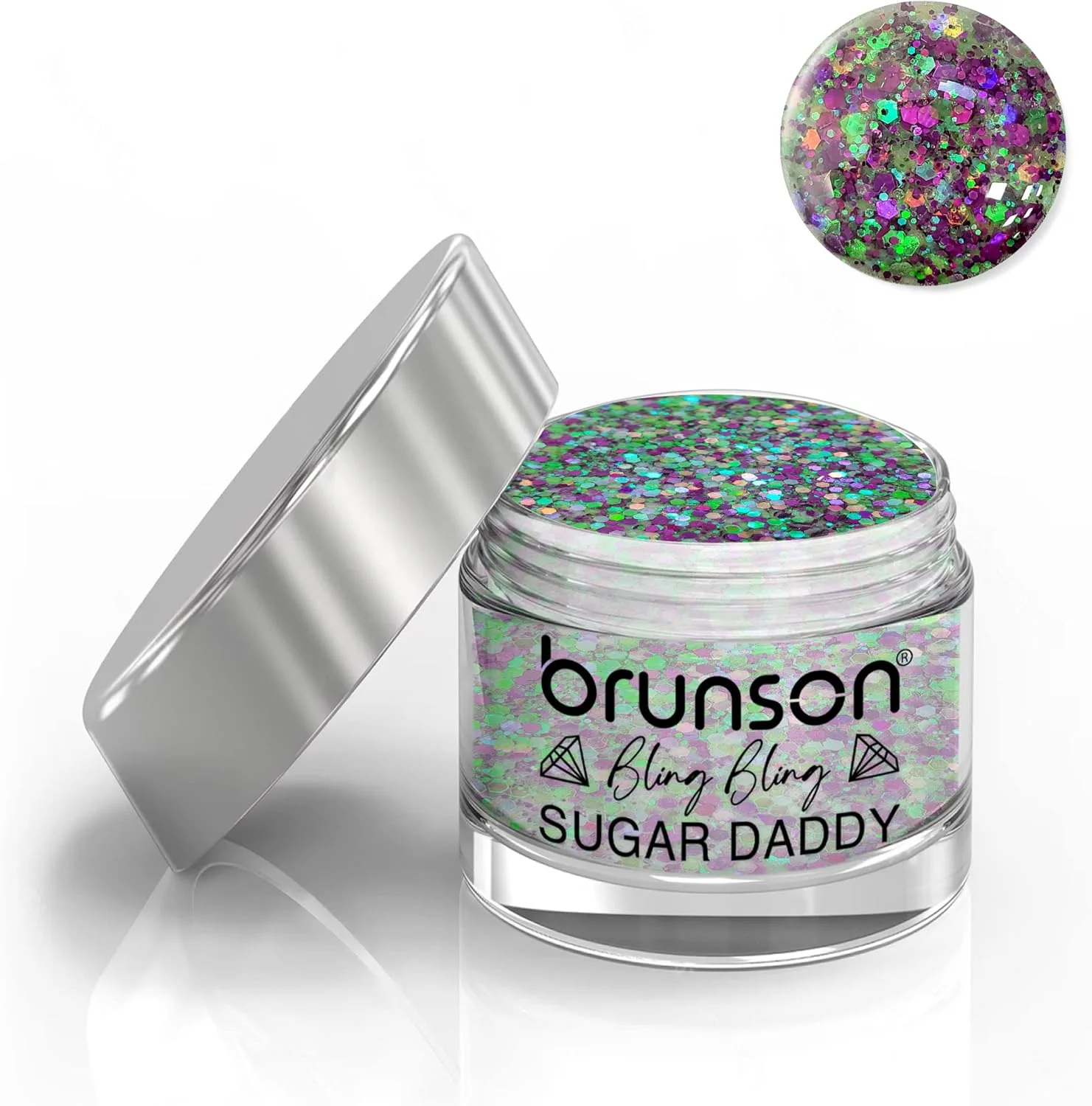 پودر اکریلیک ناخن برانسون، سیستم های اکریلیک ناخن، پودرهای اکستنشن ناخن اکریلیک فرانسوی، پلیمر اکریلیک ناخن، پودر رنگدانه ناخن، پودر اکریلیک براق 3۰ گرم BQU17