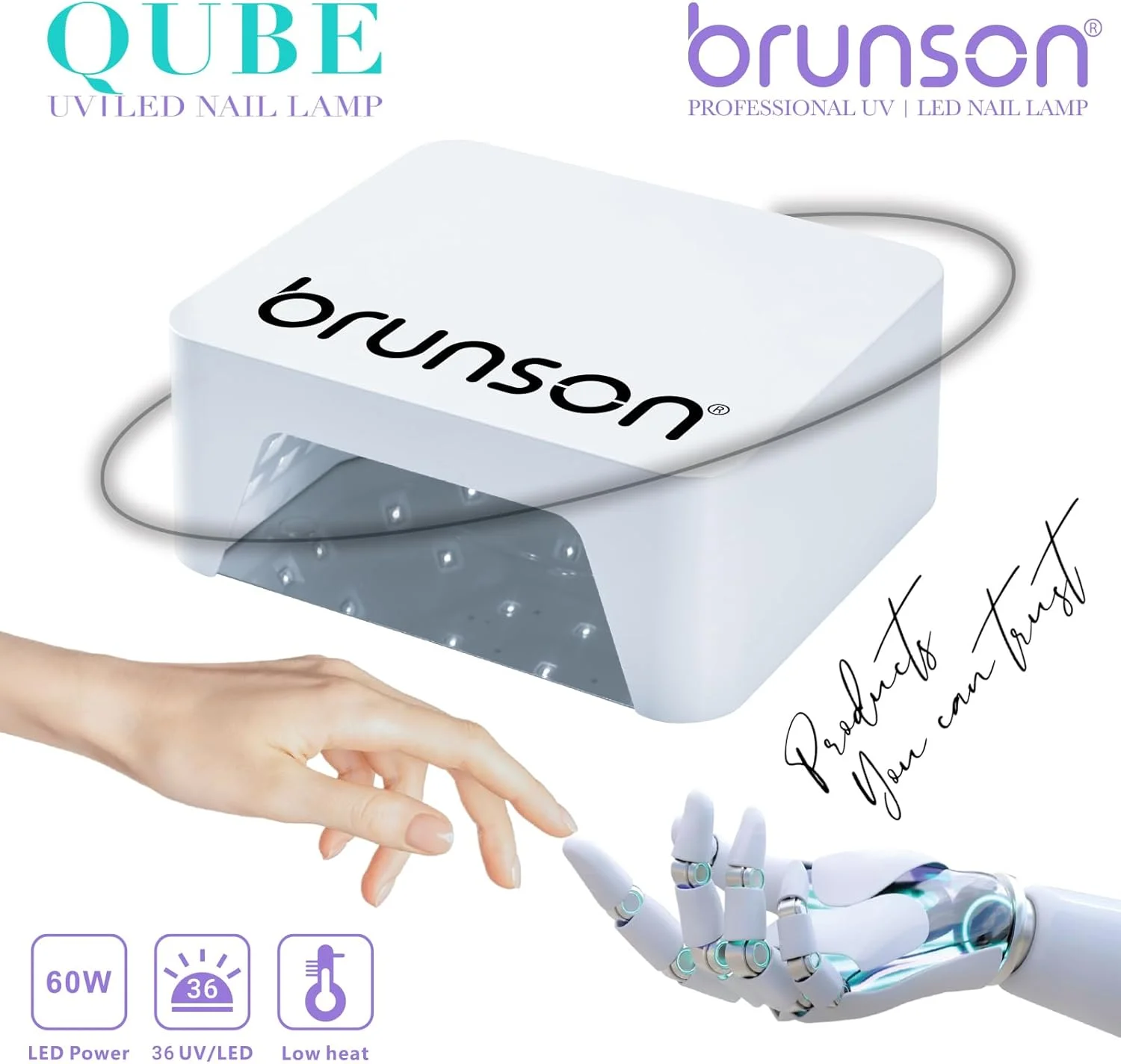 دستگاه خشک کن لاک ژل حرفه ای برونسون UV/LED، خشک کن ناخن Qube 60w سیمی UV برای سالن های مانیکور حرفه ای، ناخن، لاک، کیورینگ، مانیکور، پدیکور، ابزار طراحی ناخن، سفید دستگاه خشک کن لاک ژل حرفه ای برونسون UV/LED، خشک کن ناخن Qube 60w سیمی UV برای سالن های مانیکور حرفه ای، ناخن، لاک، کیورینگ، مانیکور، پدیکور، ابزار طراحی ناخن، سفید