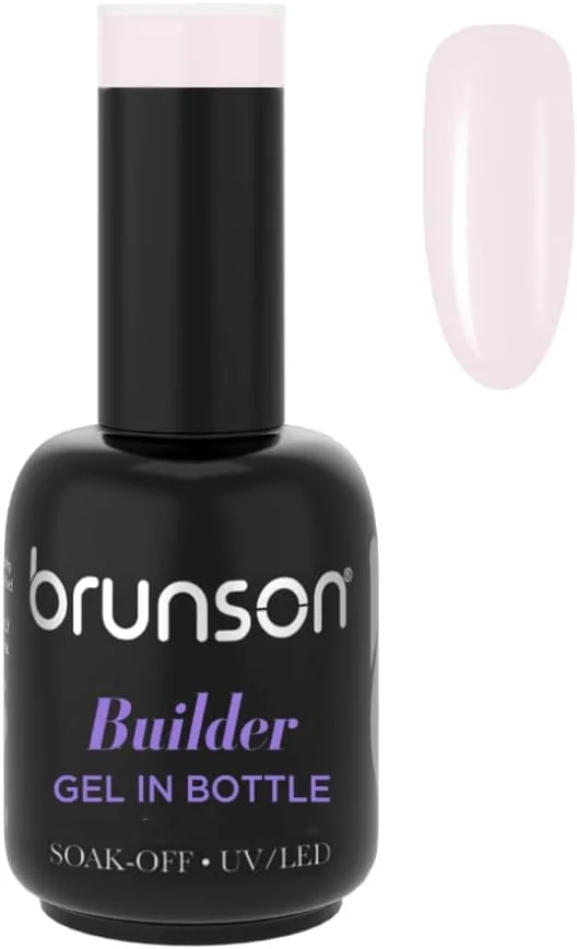 ژل بیلدر ناخن برانسون 18 میلی لیتر، لاک ژل ناخن، تقویت کننده ناخن، تیپ های کاشت ناخن (نیاز به خشک شدن زیر لامپ LED UV دارد) BBG07