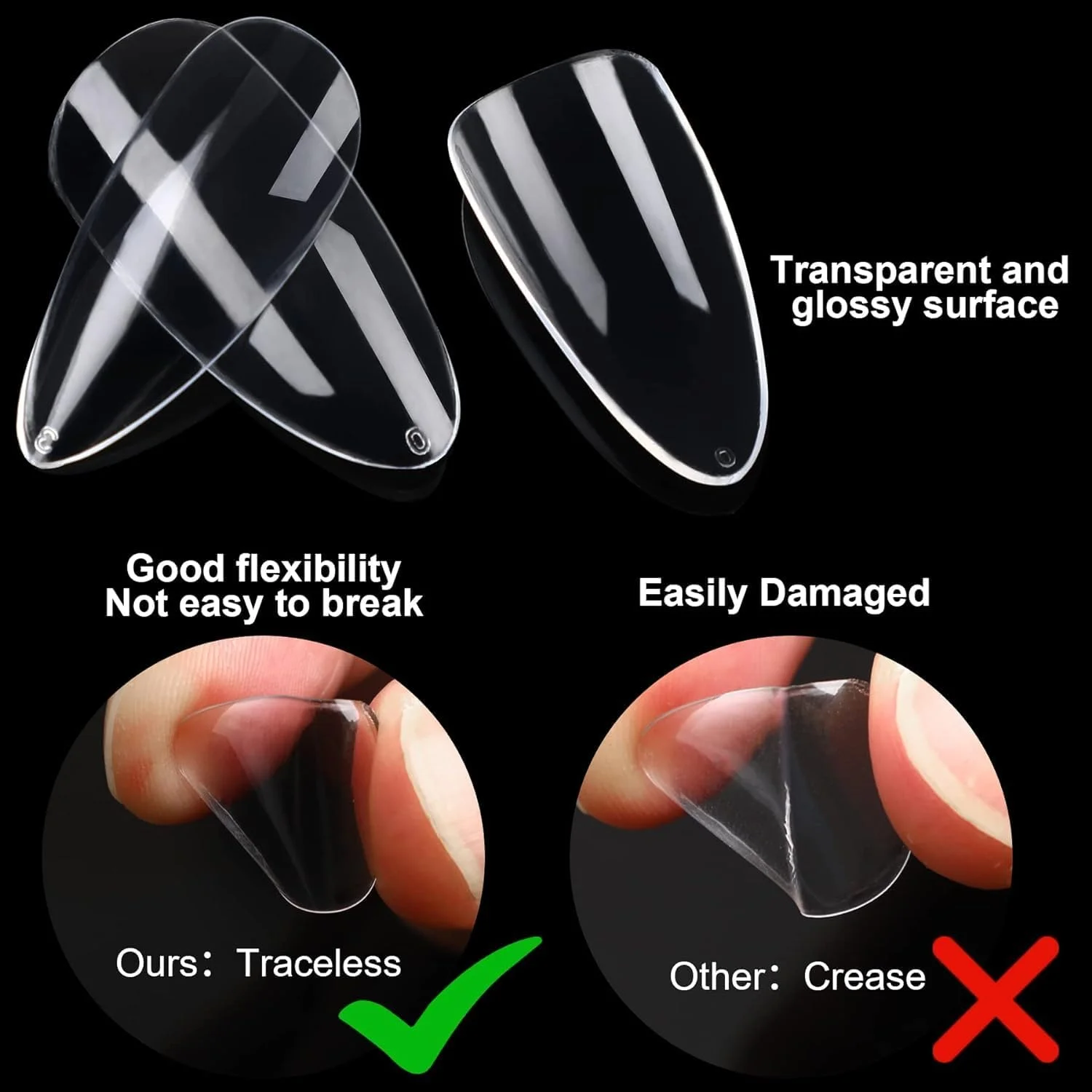 تیپ ناخن ژلی Brunson، فرم گرد بلند، مناسب ناخن های تابستانی، 500 عدد تیپ ناخن ژلی نرم از پیش فرم داده شده، پوشش کامل و شفاف، مناسب لاک ژل، قابلیت خیساندن آسان، اکستنشن ناخن آسان، ناخن های مصنوعی اکریلیک تیپ ناخن ژلی Brunson، فرم گرد بلند، مناسب ناخن های تابستانی، 500 عدد تیپ ناخن ژلی نرم از پیش فرم داده شده، پوشش کامل و شفاف، مناسب لاک ژل، قابلیت خیساندن آسان، اکستنشن ناخن آسان، ناخن های مصنوعی اکریلیک