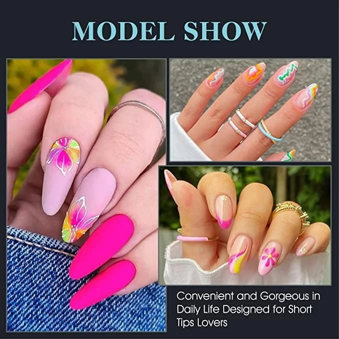 کیت نوک ژل نرم پوشش کامل Brunson برای کاشت ناخن 550 عددی، نوک ژل نرم شفاف، بادامی متوسط، پوشش کامل کیت نوک ژل نرم پوشش کامل Brunson برای کاشت ناخن 550 عددی، نوک ژل نرم شفاف، بادامی متوسط، پوشش کامل