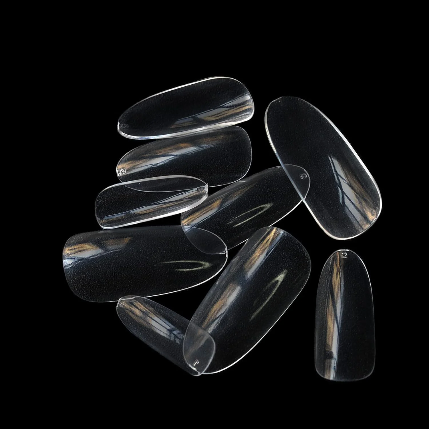 تیپ ناخن ژلی نرم برای کاشت ناخن - 500 عدد در 12 سایز، تیپ های گرد بلند - تیپ های ژلی نرم - تیپ های ژلی خیس کننده بدون نیاز به سوهان - ناخن های مصنوعی پوشش کامل، اکریلیک شفاف و تیپ های قوی برای اکستنشن پرسی