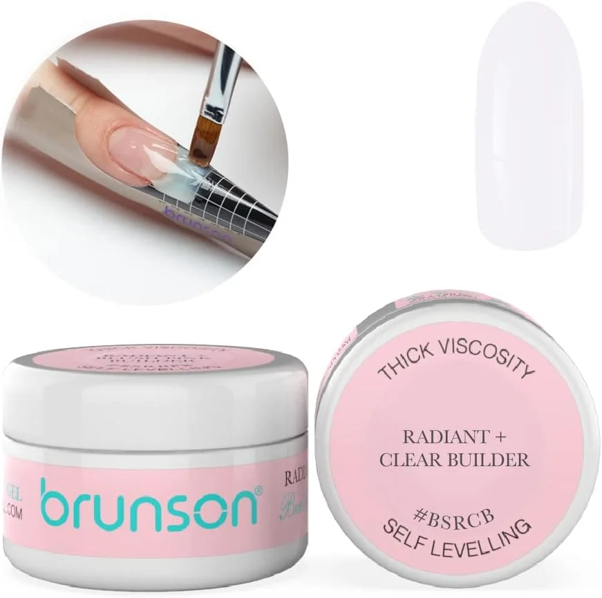 ژل خود تراز کننده ناخن برونسون، ژل کاشت ناخن، استتار، سیستم کاشت ناخن UV LED، ژل مانیکور، ژل کاشت، ژل سازنده ناخن UV/LED، 30 میلی لیتر BSRCB