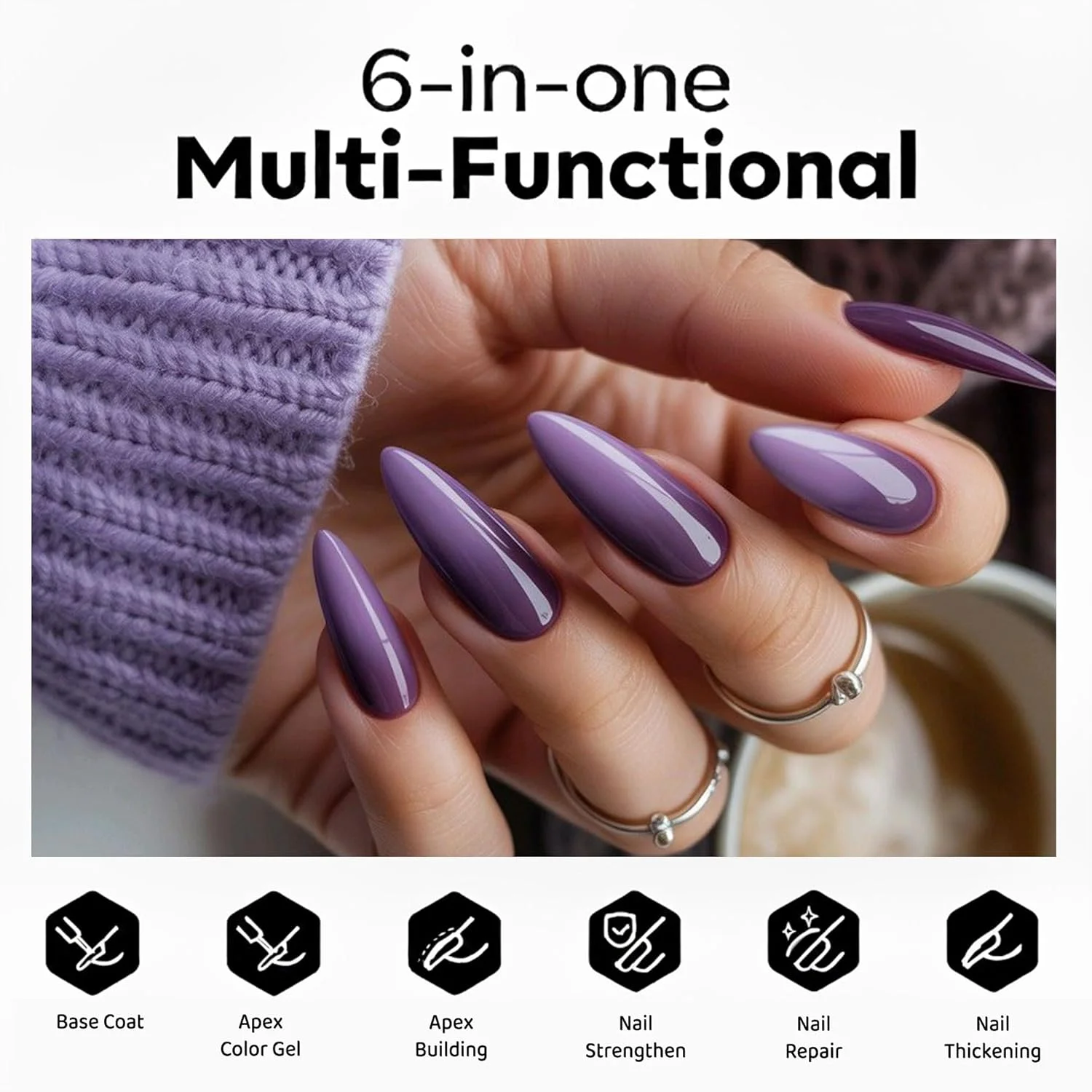 لاک ژل بیس رابر بدون TPO، لایه پایه برای تقویت ناخن، ماندگاری بالا، جلوگیری از لب پر شدن، درخشش، مناسب ناخن های شکننده، قابل استفاده با UV، بدون زردی، مناسب مانیکور سالنی