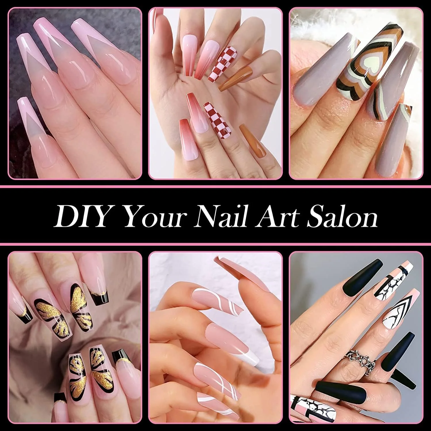 کیت نوک ناخن ژل نرم پوشش کامل برونسون برای اکستنشن ناخن 550 عددی، نوک ناخن ژل نرم شفاف، نوک ژل نرم شفاف پوشش کامل تابوتی فوق العاده بلند