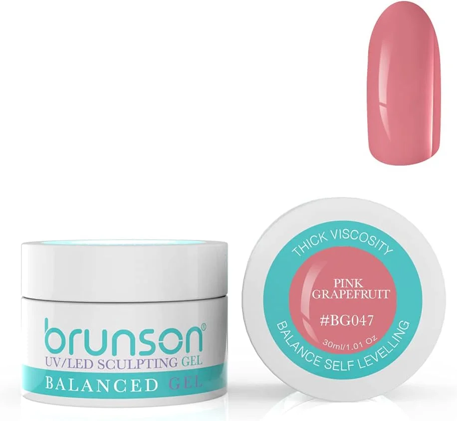 ژل بیلدر ناخن برانسون، ژل بیلدر UV استتار و طراحی ناخن، ژل متعادل کننده UV LED، سیستم ژل طراحی ناخن، ژل مانیکور رابر، 30 میل، گریپ فروت صورتی BG047