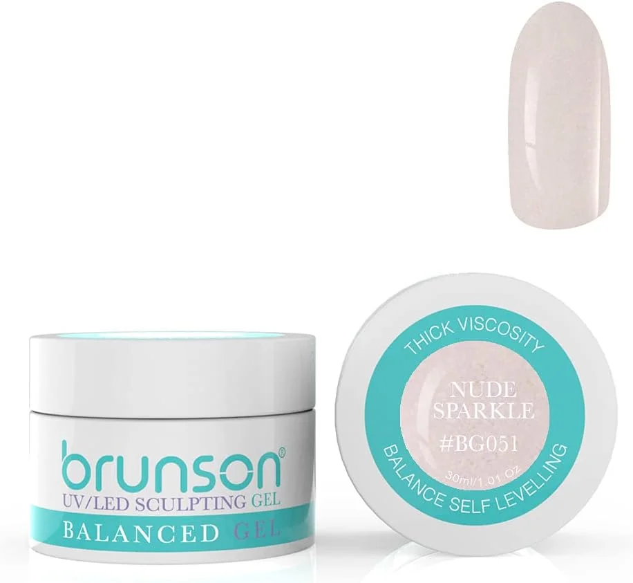 ژل بیلدر ناخن برانسون، ژل بیلدر UV استتار، ژل تراز کننده متعادل، سیستم ژل بیلدر ناخن UV LED، ژل مانیکور، ژل رابر 30 میلی لیتر، رنگ بدنه ای اکلیلی BG051