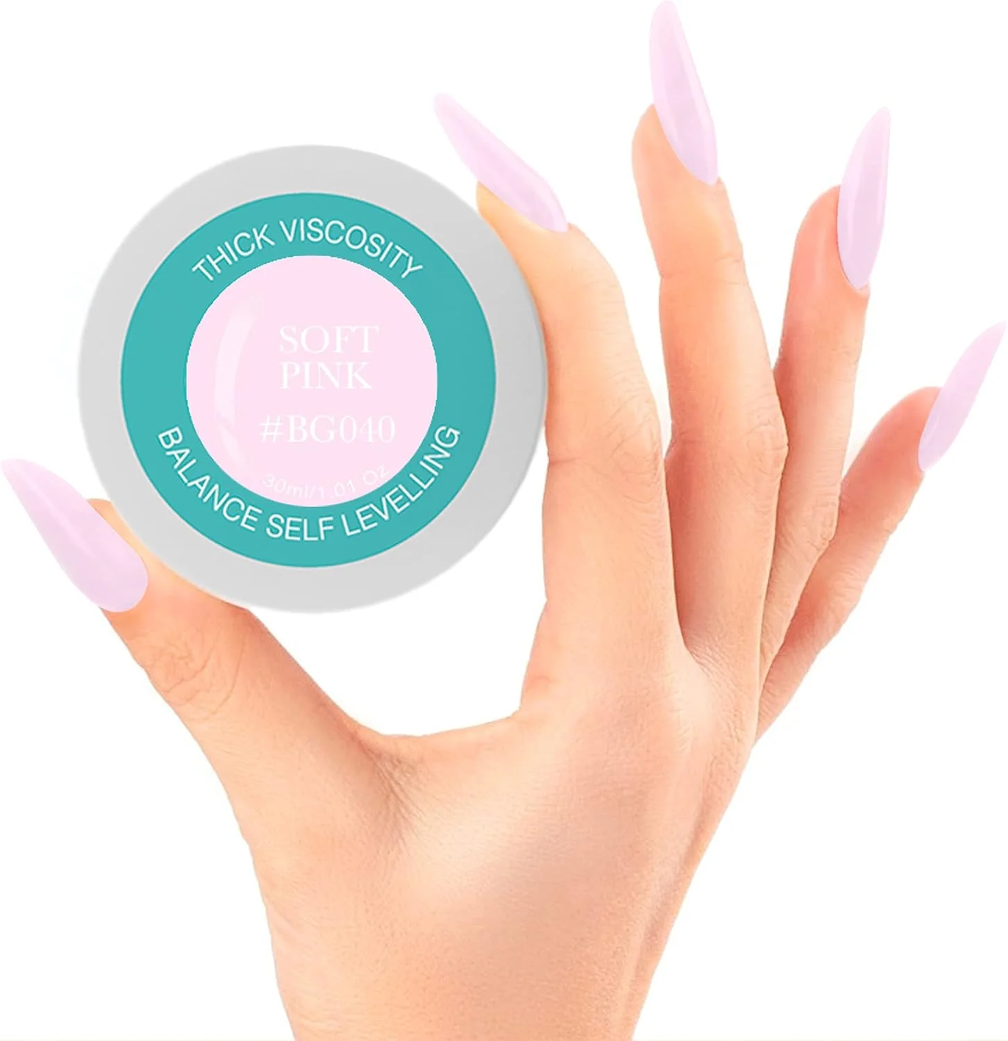 ژل بیلدر ناخن برانسون، ژل بیلدر UV استتار، ژل تراز کننده متعادل، سیستم ژل ناخن UV LED، ژل مانیکور، ژل رابر 30 میل صورتی ملایم BG040