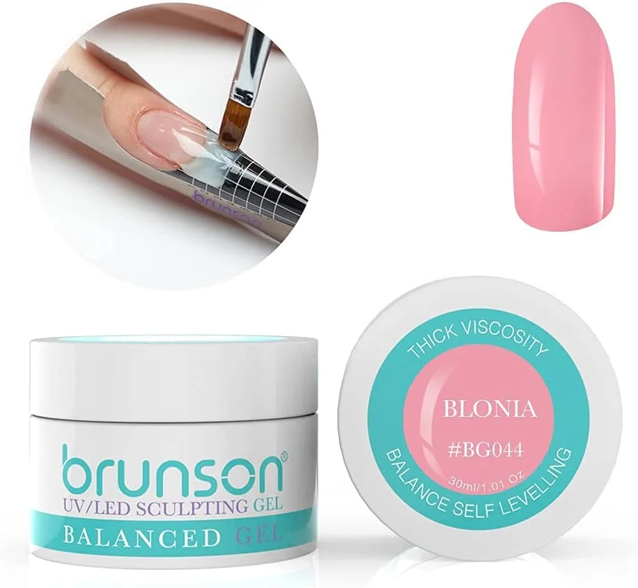 ژل بیلدر ناخن برونسون، ژل بیلدر UV استتار، ژل تراز متعادل، سیستم ژل بیلدر UV LED، ژل مانیکور، ژل رابر 30 میل بلونیا BG044
