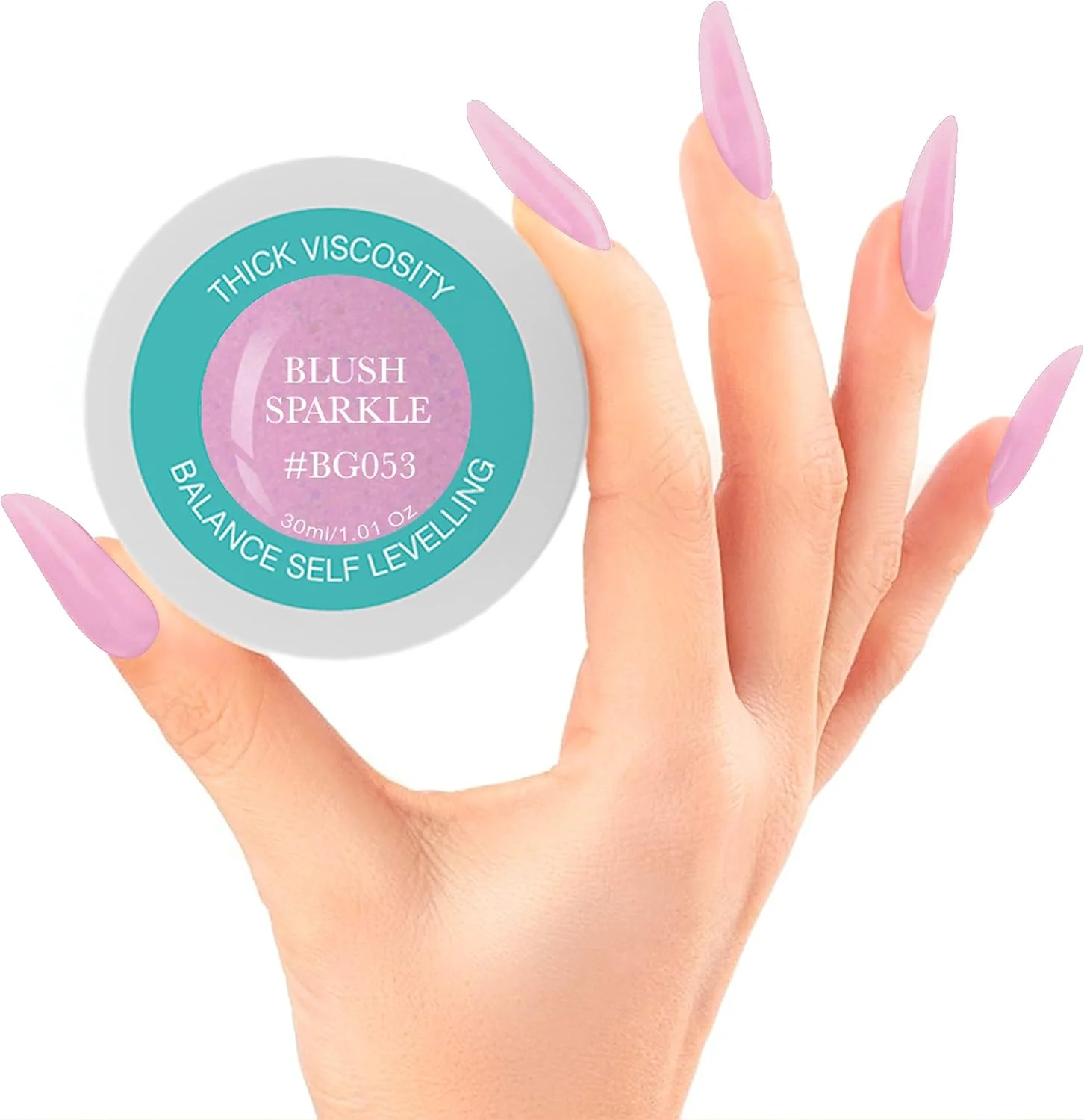 ژل کاشت ناخن برانسون، ژل بیلدر UV استتار کننده، ژل تراز کننده متعادل، سیستم ژل کاشت ناخن با نور UV LED، ژل مانیکور، ژل رابر 30ml، رژگونه اکلیلی BG053