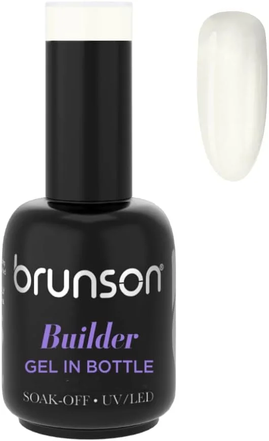 ژل بیلدر ناخن برانسون 18 میل، لاک ژل ناخن، تقویت کننده ناخن، تیپ های کاشت ناخن (نیاز به خشک شدن زیر لامپ LED UV)