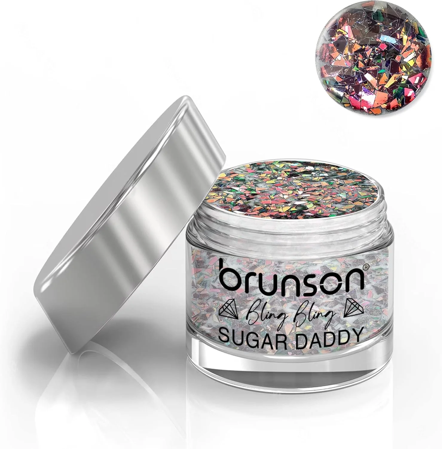 پودر اکریلیک اکلیلی مخلوط برونسون 30 گرم، پودر درخشان ناخن برای ناخن های اکریلیک، پودر ناخن اکریلیک براق حرفه ای برای طراحی، کاشت و مانیکور فرانسوی، مناسب بهار و تابستان، نیاز به دستگاه UV