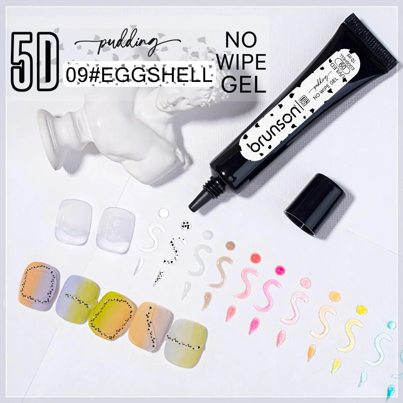 ژل بیلدر برانسون، ژل اکستنشن ناخن شفاف، ژل پودر کروم ناخن، ژل بیلدر اکستنشن ناخن برای خیساندن ناخن ها در هنر طراحی ناخن با ژل LED/UV