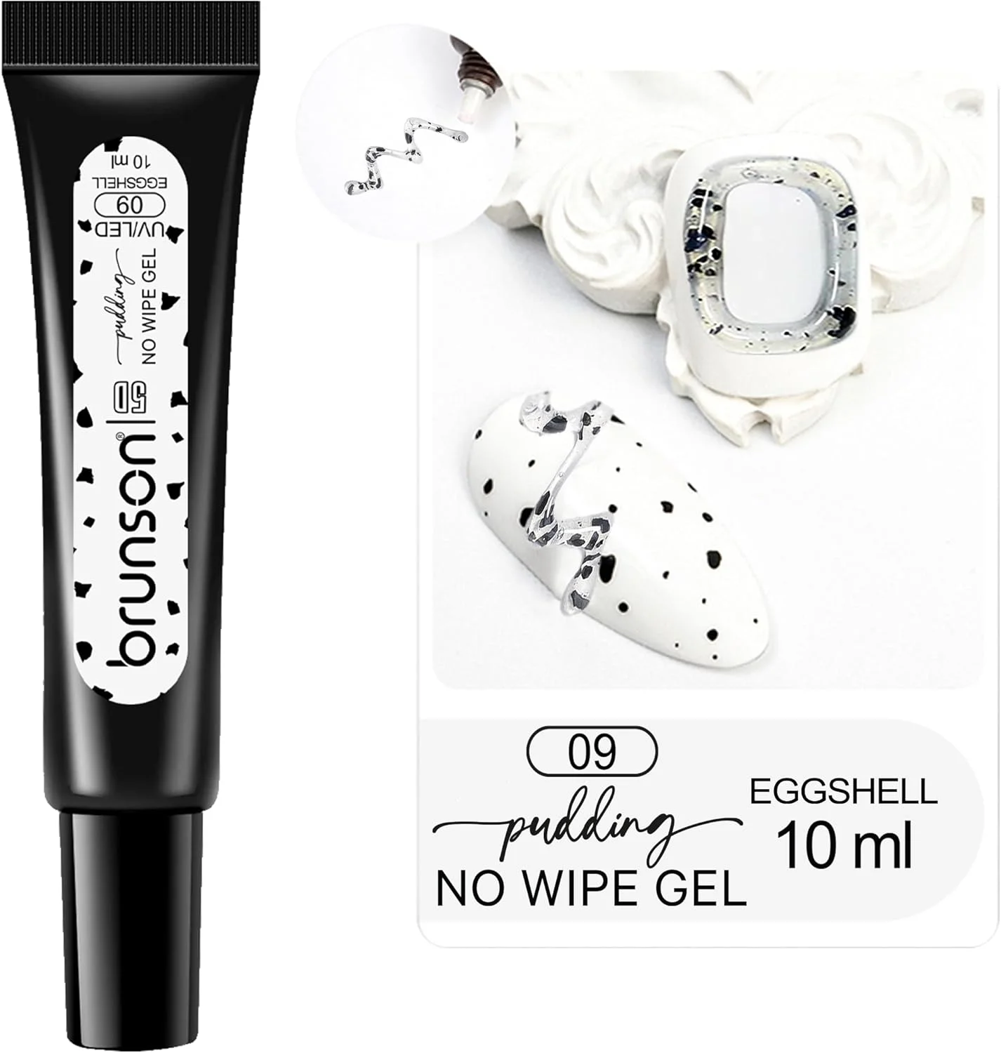 ژل بیلدر برانسون، ژل اکستنشن ناخن شفاف، ژل پودر کروم ناخن، ژل بیلدر اکستنشن ناخن برای خیساندن ناخن ها در هنر طراحی ناخن با ژل LED/UV