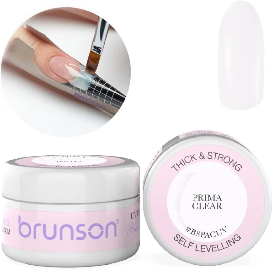 ژل خود تراز کننده برای طراحی ناخن، سیستم طراحی ناخن با UV LED، ژل مانیکور، ژل طراحی ۳۰ میل، BSPACUV Prima Clear ژل خود تراز کننده برای طراحی ناخن، سیستم طراحی ناخن با UV LED، ژل مانیکور، ژل طراحی ۳۰ میل، BSPACUV Prima Clear