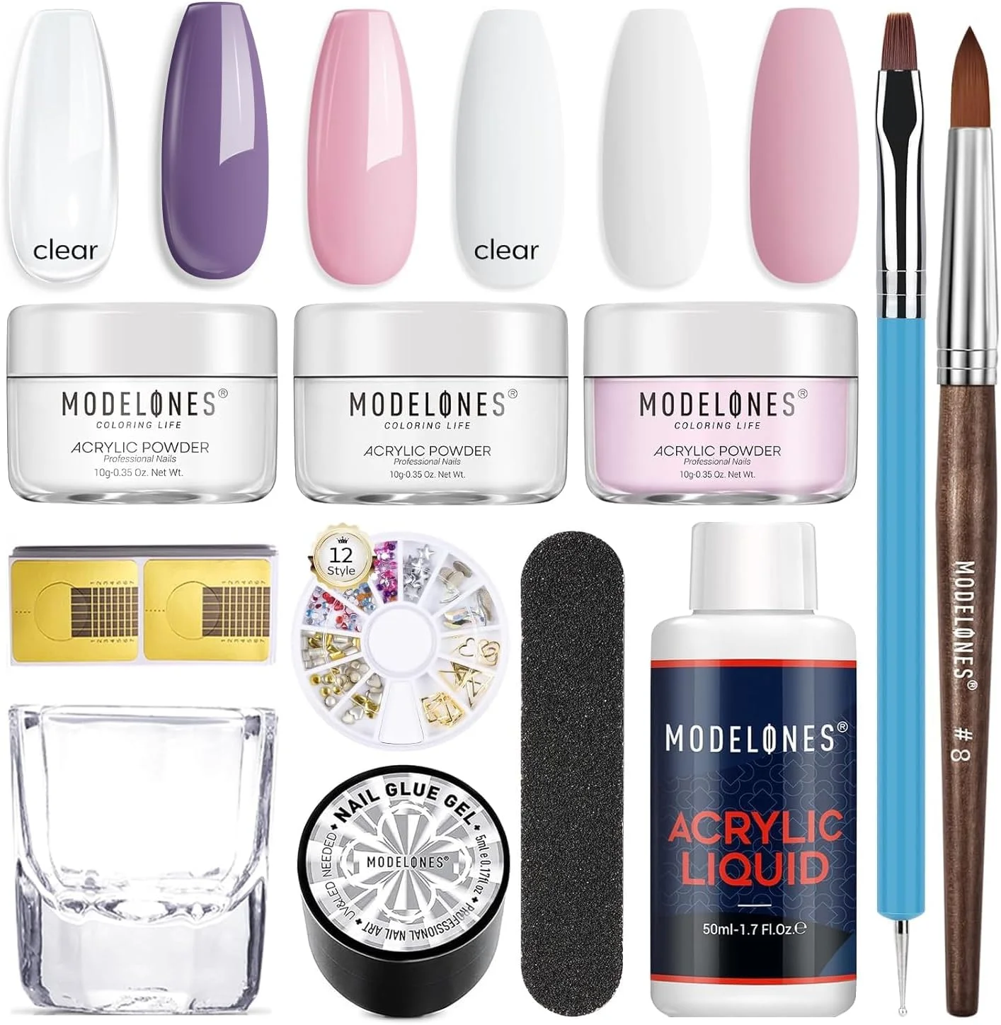 ست ناخن ژلی Modelones Gel x، چسب ژل 4 در 1 با 500 عدد ناخن مصنوعی نیمه مات متوسط تابوتی و لامپ LED قابل حمل U V، ست ناخن ژلی، ست ناخن اکریلیک، ست ارتقا یافته ژل ناخن برای کاشت سریع ناخن ست ناخن ژلی Modelones Gel x، چسب ژل 4 در 1 با 500 عدد ناخن مصنوعی نیمه مات متوسط تابوتی و لامپ LED قابل حمل U V، ست ناخن ژلی، ست ناخن اکریلیک، ست ارتقا یافته ژل ناخن برای کاشت سریع ناخن