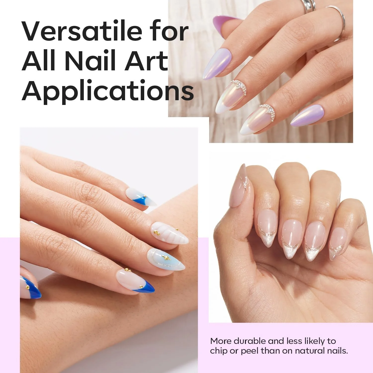 نکات ناخن مصنوعی بادامی خیلی کوتاه Modelones - 510 عدد نوک ژل نیمه پوشش از پیش شکل داده شده کیت ژل اکریلیک ناخن مصنوعی برای اکستنشن DIY سالن 15 سایز