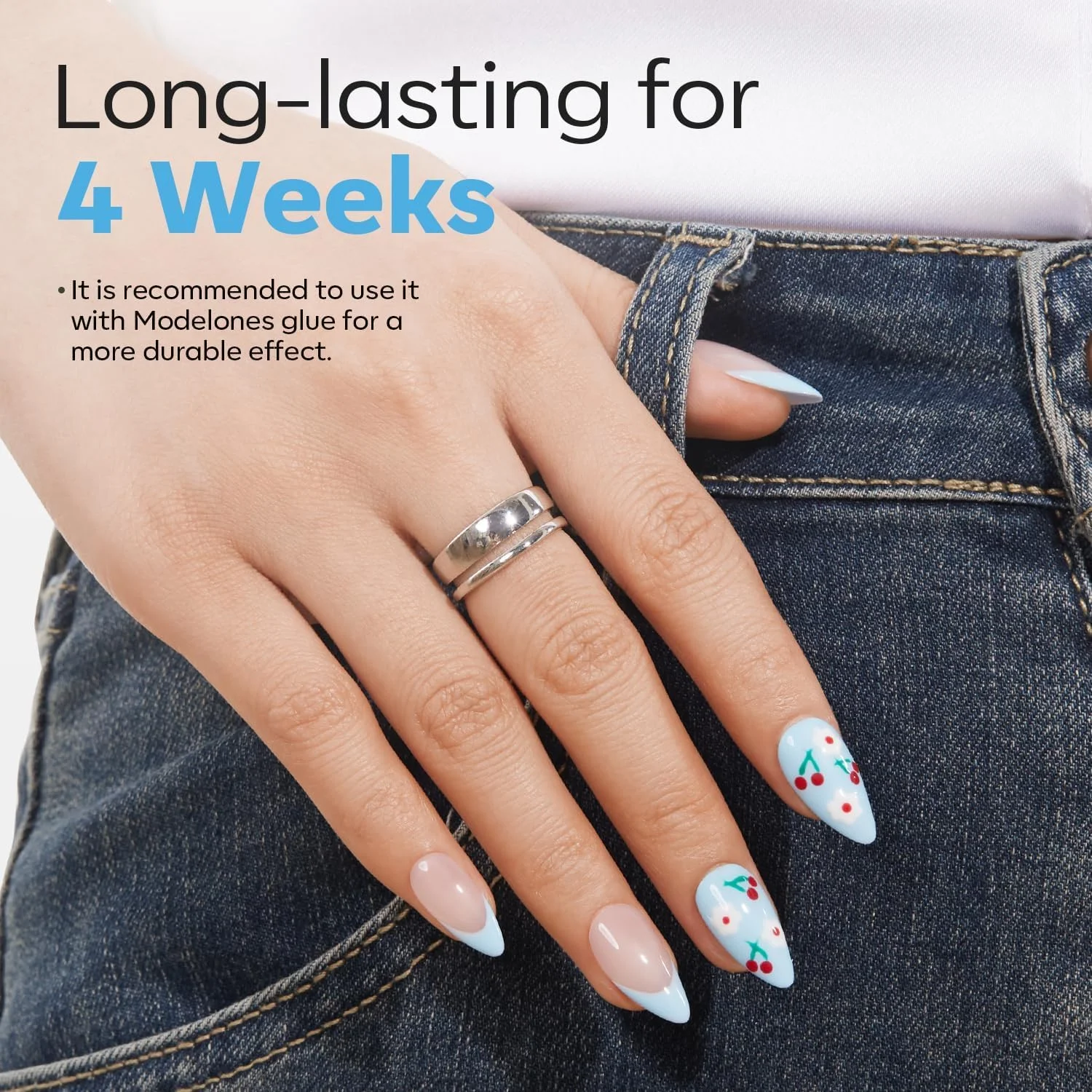 نکات ناخن مصنوعی بادامی خیلی کوتاه Modelones - 510 عدد نوک ژل نیمه پوشش از پیش شکل داده شده کیت ژل اکریلیک ناخن مصنوعی برای اکستنشن DIY سالن 15 سایز