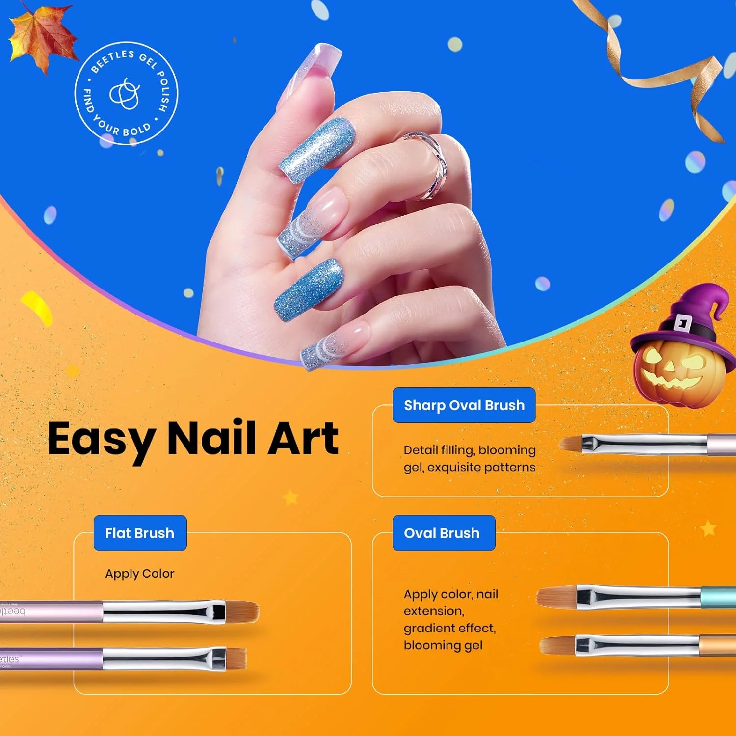 مجموعه 6 عددی قلم طراحی ناخن ژلی بیتلز با ابزارهای تخت، بیضی، فرانسوی، گرادیان، خطی و نقطه گذاری برای مانیکور DIY سالن مجموعه 6 عددی قلم طراحی ناخن ژلی بیتلز با ابزارهای تخت، بیضی، فرانسوی، گرادیان، خطی و نقطه گذاری برای مانیکور DIY سالن