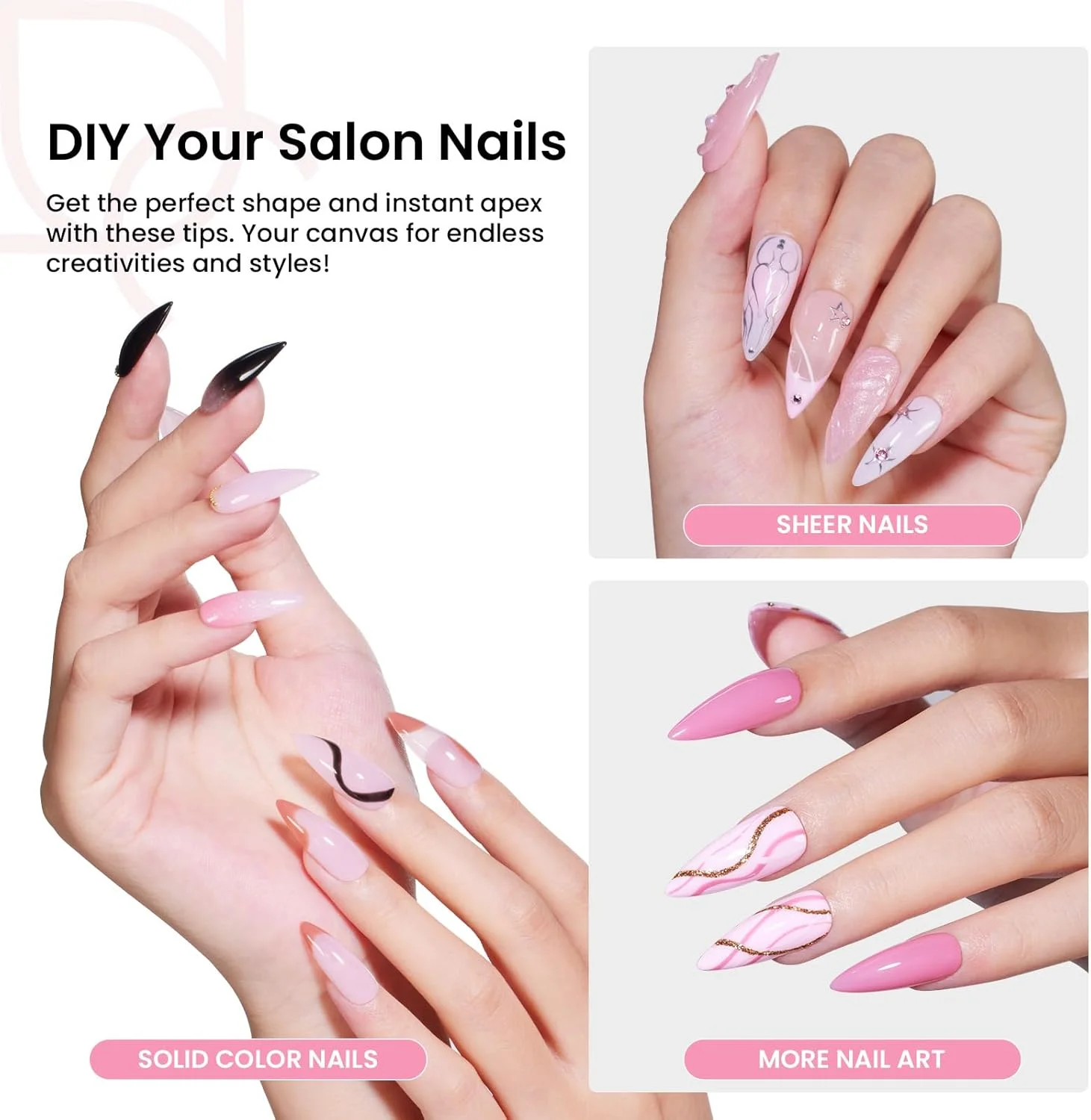 تیپ های ناخن فوری Beetles Tipex Apex، 224 عدد در 16 سایز، تیپ های ناخن ژلی از پیش ساخته شده و از پیش حکاکی شده، ناخن های اکریلیک ضخیم تر، اکستنشن ناخن مصنوعی با چسب ناخن UV و لامپ ناخن برای ناخن های صاف تیپ های ناخن فوری Beetles Tipex Apex، 224 عدد در 16 سایز، تیپ های ناخن ژلی از پیش ساخته شده و از پیش حکاکی شده، ناخن های اکریلیک ضخیم تر، اکستنشن ناخن مصنوعی با چسب ناخن UV و لامپ ناخن برای ناخن های صاف