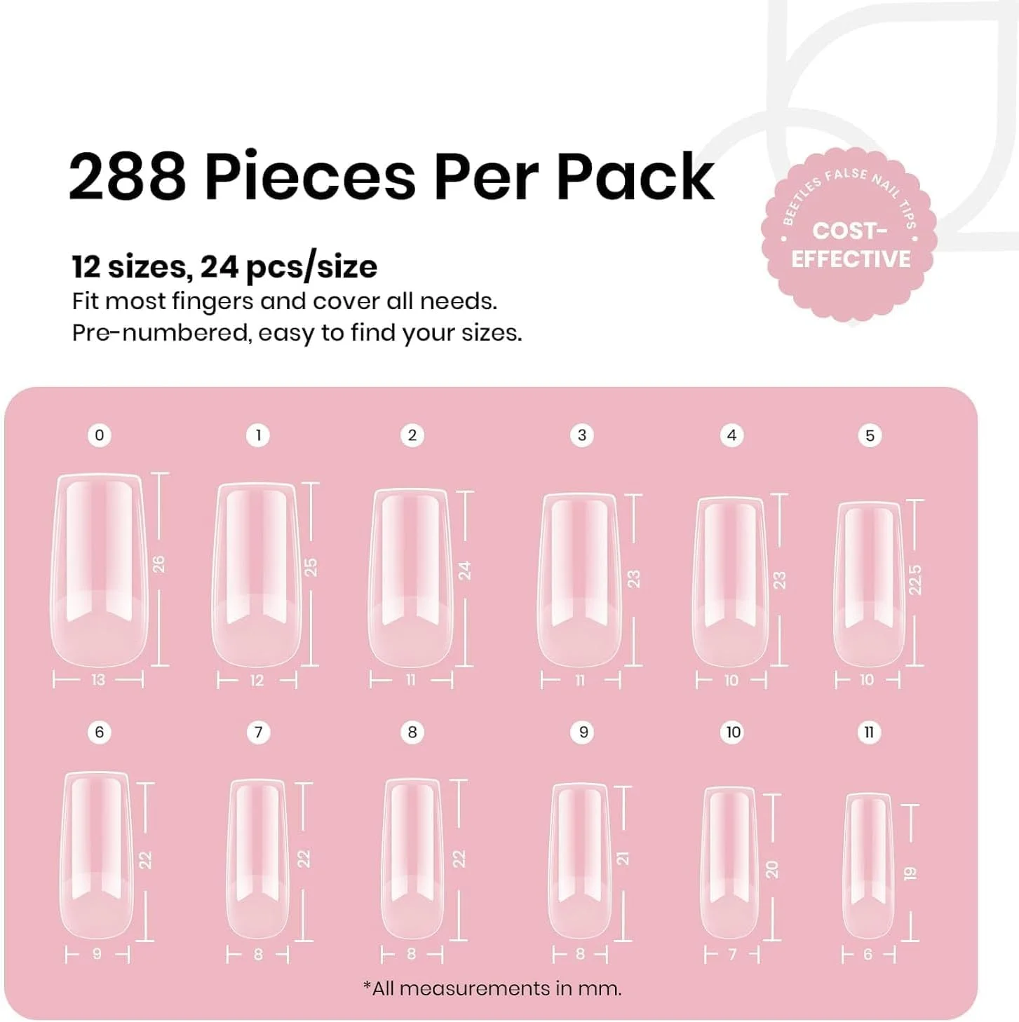 نکات لاک ژل بیتلز، مربعی متوسط از پیش حکاکی شده، 12 سایز، 288 عدد، از پیش شکل داده شده، نیمه مات، ناخن های مصنوعی اکریلیک با پوشش کامل، کیت اکستنشن جعلی هدیه نکات لاک ژل بیتلز، مربعی متوسط از پیش حکاکی شده، 12 سایز، 288 عدد، از پیش شکل داده شده، نیمه مات، ناخن های مصنوعی اکریلیک با پوشش کامل، کیت اکستنشن جعلی هدیه