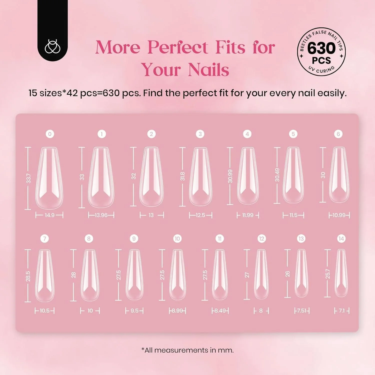 تیپ ناخن ژلی بیتلز، ۱۵ سایز ارتقا یافته، تیپ ناخن ژلی بلند تابوتی، ۶۳۰ عدد، از پیش شکل داده شده، پوشش کامل شفاف، اکستنشن آسان ناخن برای لاک ژل، هدیه برای بانوان تیپ ناخن ژلی بیتلز، ۱۵ سایز ارتقا یافته، تیپ ناخن ژلی بلند تابوتی، ۶۳۰ عدد، از پیش شکل داده شده، پوشش کامل شفاف، اکستنشن آسان ناخن برای لاک ژل، هدیه برای بانوان