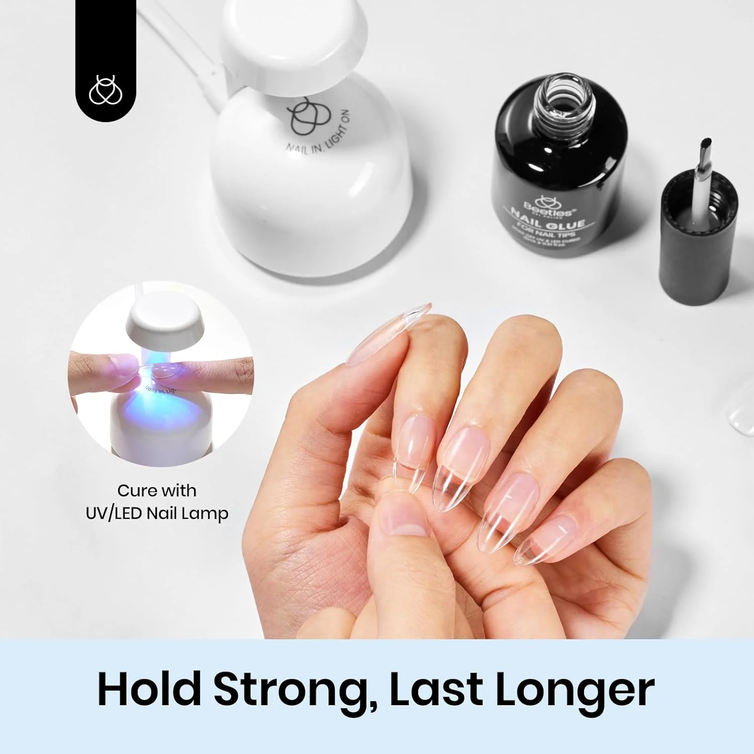چسب ناخن ژلی 9 در 1 بیتلز با فرمول جدید ضد حساسیت، 15 میلی لیتر، چسب ژلی فوق العاده قوی با برس برای نوک ناخن مصنوعی، نگین، ژل پایه، ژل بلومینگ و غیره، نیاز به لامپ UV LED