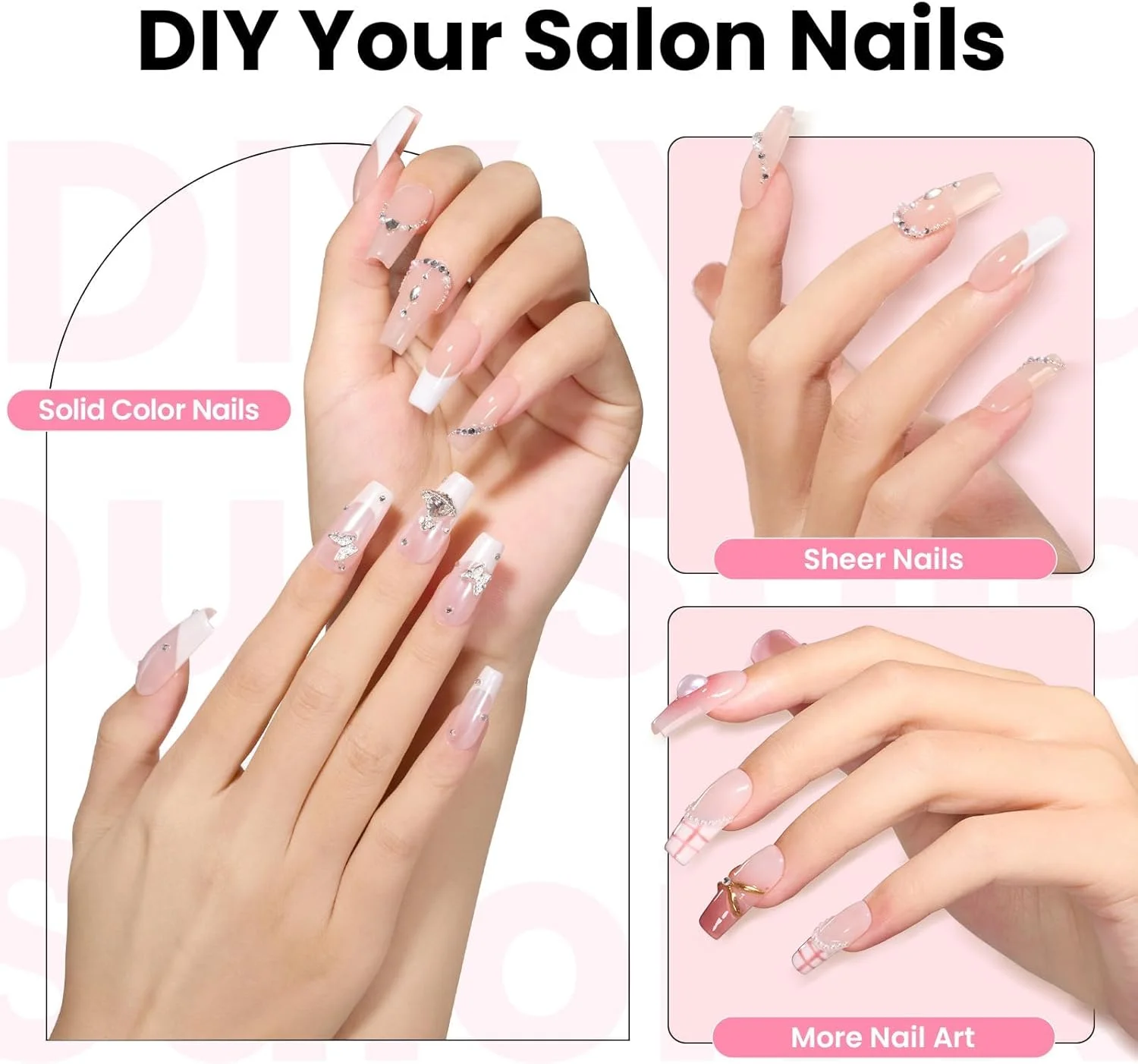 کیت تیپ ناخن فوری Beetles Tipex – مدل Coffin Medium، شامل 224 عدد در 16 سایز | تیپ های از پیش آماده شده، ضخیم و پوشش کامل اکریلیک به همراه چسب ناخن، دهیدراتور، پرایمر، بیس کت و تاپ کت، مینی لامپ UV کیت تیپ ناخن فوری Beetles Tipex – مدل Coffin Medium، شامل 224 عدد در 16 سایز | تیپ های از پیش آماده شده، ضخیم و پوشش کامل اکریلیک به همراه چسب ناخن، دهیدراتور، پرایمر، بیس کت و تاپ کت، مینی لامپ UV