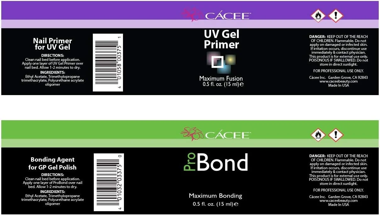 ست پرایمر ناخن Cacee، پرایمر ژل UV و Pro Bond 15 میلی لیتر، کم بو، لاک برای UV/LED، استفاده از لاک ژل رنگی و اکریلیک، محافظت و تقویت ست پرایمر ناخن Cacee، پرایمر ژل UV و Pro Bond 15 میلی لیتر، کم بو، لاک برای UV/LED، استفاده از لاک ژل رنگی و اکریلیک، محافظت و تقویت